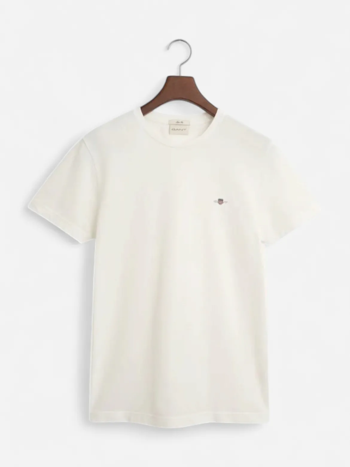 Gant miesten T-paita Slim Pique SS T-shirt, valkoinen