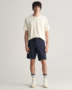 Gant miesten tvillishortsit, RELAXED TWILL SHORTS Tummansininen