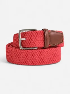 Gant miesten vyö Elastic Braided, punainen