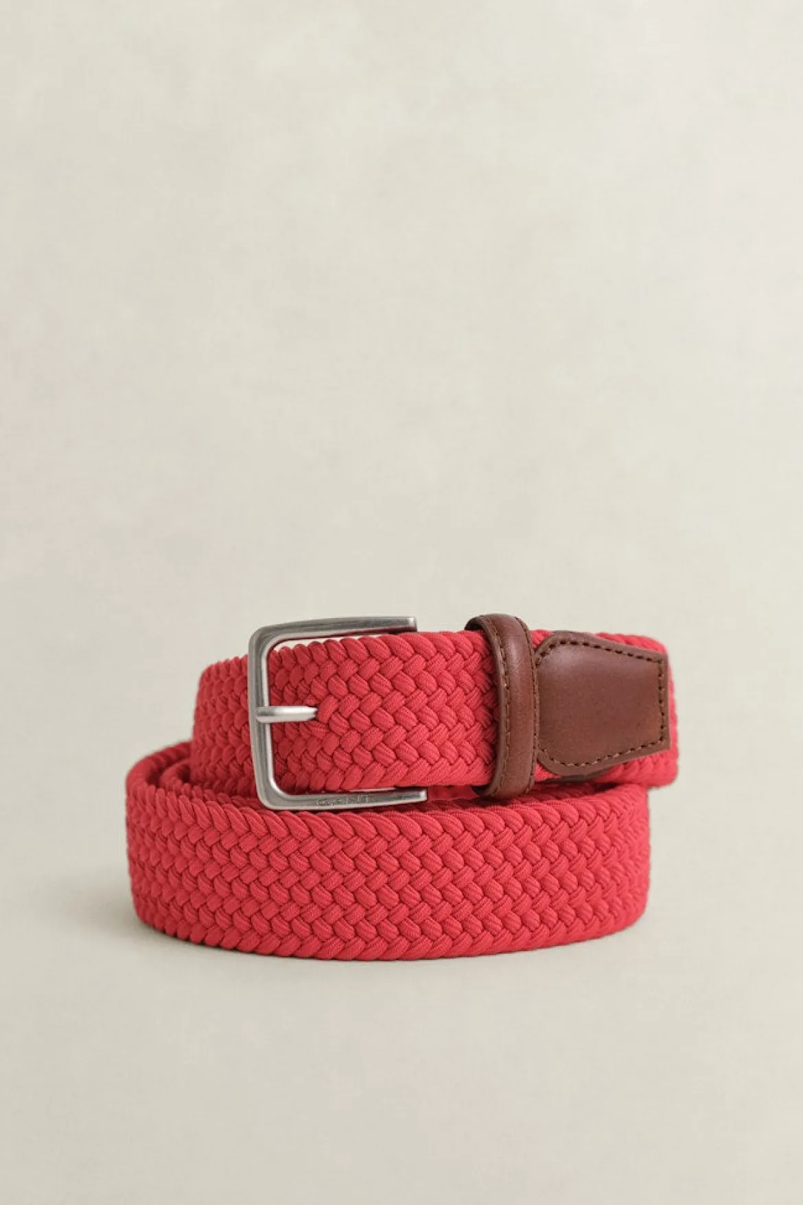 Gant miesten vyö Elastic Braided, punainen