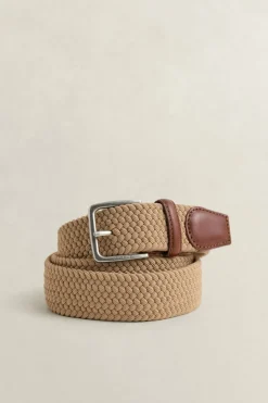 Gant miesten vyö Elastic Braided, Taupe Beige