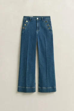 Gant naisten farkut Flare Nautical Jeans, sininen indigo