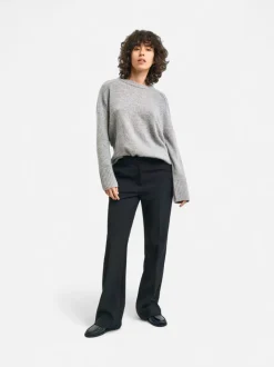 Gant Naisten Housut, SLIM FLARE SLACK Musta