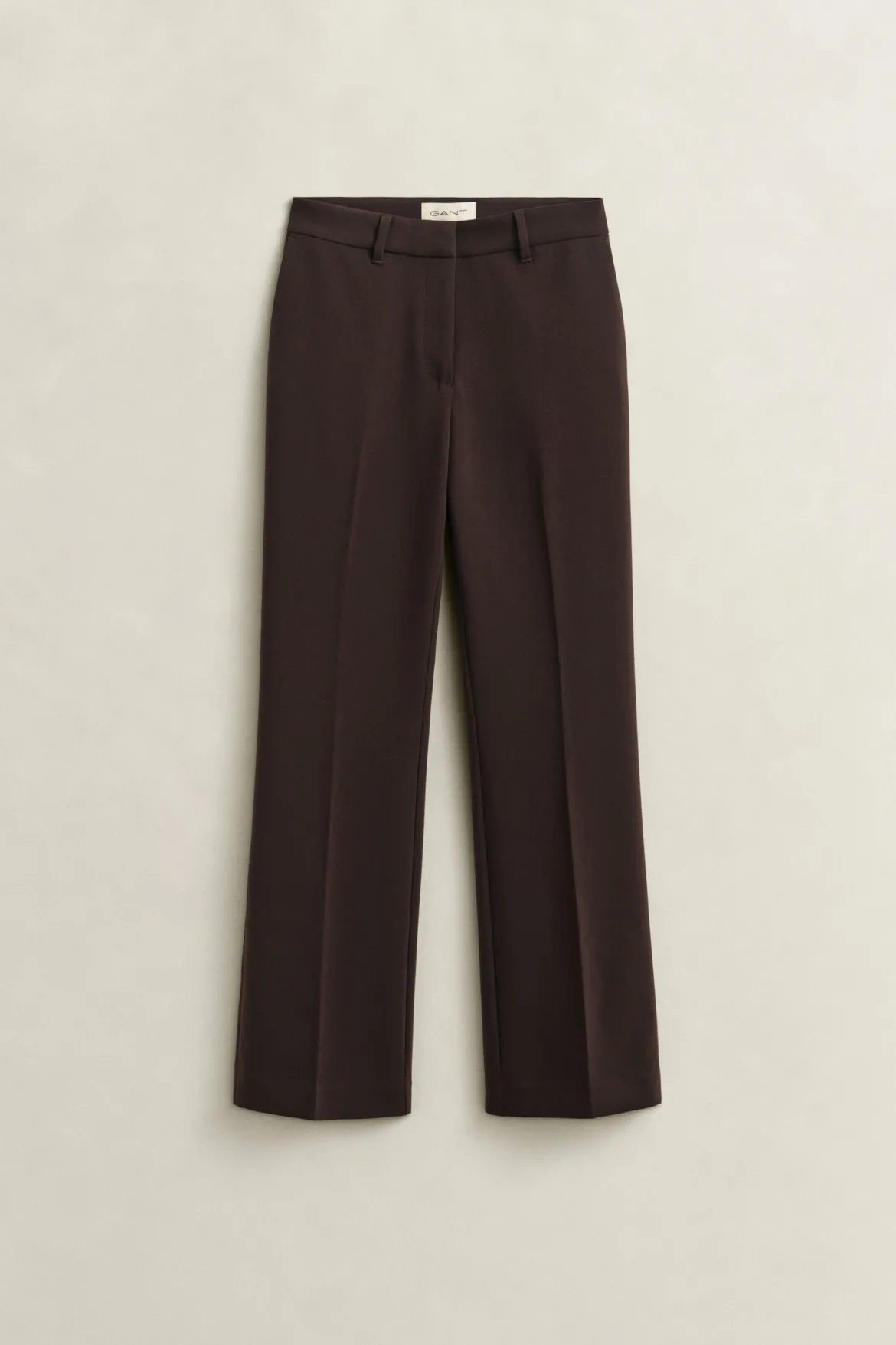 Gant naisten housut Slim Flare Slack, tummanruskea