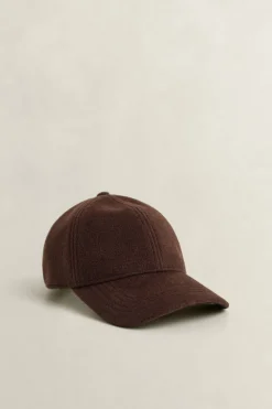 Gant naisten lippis Lustrous Melton Cap, tummanruskea