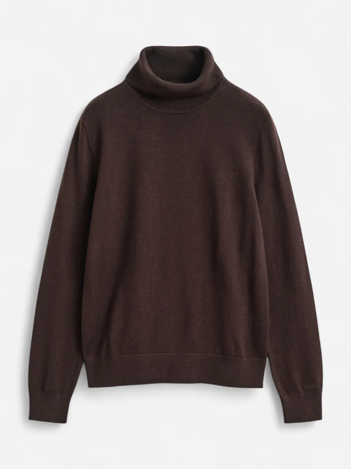 Gant naisten neulepusero Extra Fine Merino Wool Turtleneck, tummanruskea