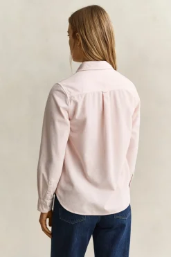 Gant naisten paitapusero Regular Corduroy Shirt, vaaleanpunainen