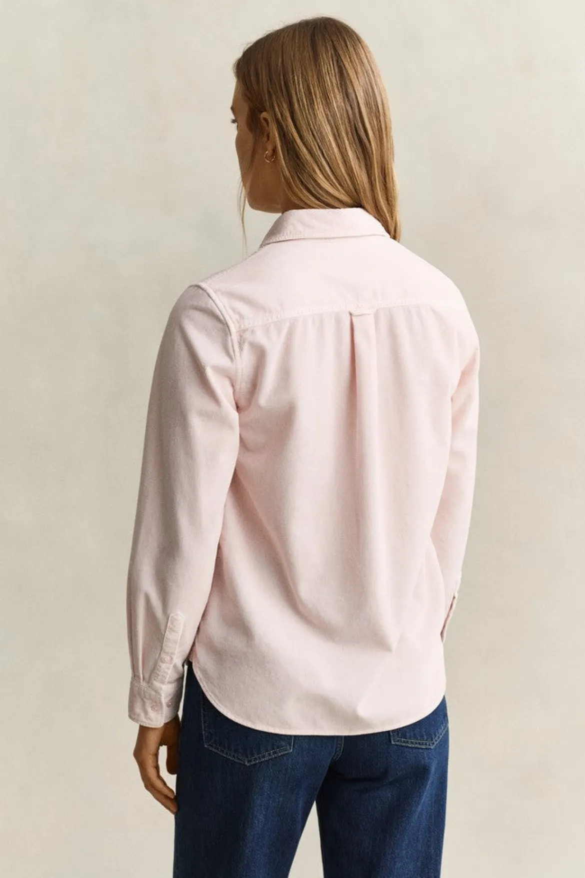Gant naisten paitapusero Regular Corduroy Shirt, vaaleanpunainen