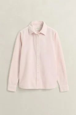 Gant naisten paitapusero Regular Corduroy Shirt, vaaleanpunainen