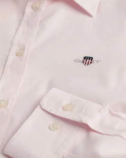 Gant naisten paitapusero, SLIM STRETCH OXFORD SHIRT Vaaleanpunainen