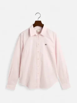 Gant naisten paitapusero, SLIM STRETCH OXFORD SHIRT Vaaleanpunainen