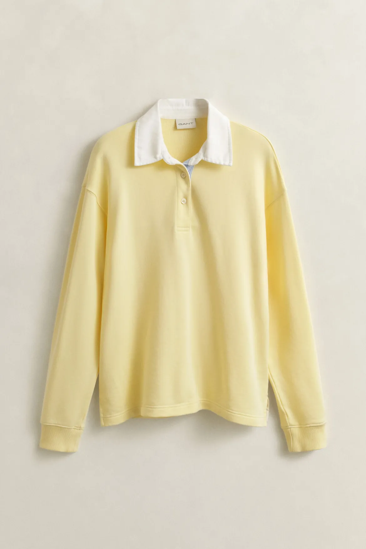Gant naisten paita Rugger Sweatshirt, sitruunankeltainen