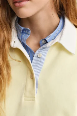 Gant naisten paita Rugger Sweatshirt, sitruunankeltainen