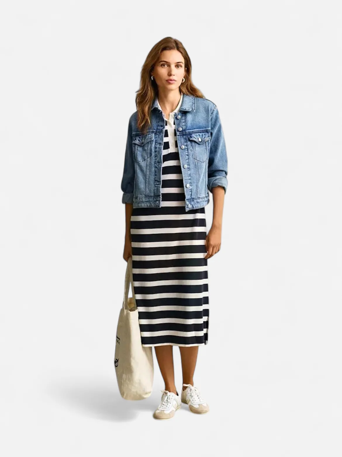 Gant naisten pikeemekko Polo Dress, raidallinen sininen