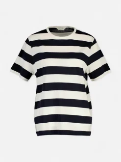 Gant naisten t-paita Breton Striped SS, raidallinen sininen