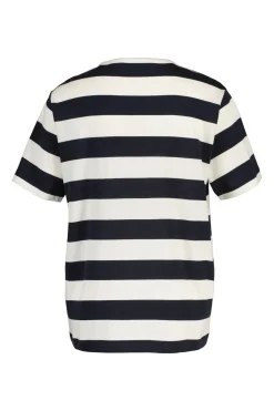 Gant naisten t-paita Breton Striped SS, raidallinen sininen