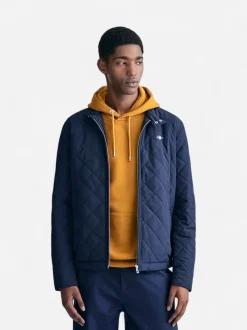 Gant tikkitakki, QUILTED WINDCHEATER Tummansininen