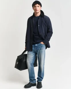 Gant t-paita, REG T LS T-SHIRT Tummansininen