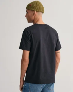 Gant t-paita, SOLID T-SHIRT Musta