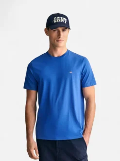 Gant t-paita, SOLID T-SHIRT Sininen