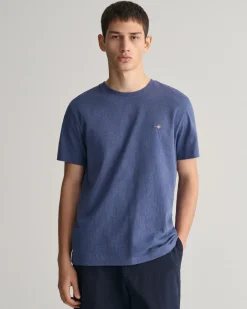 Gant t-paita, SOLID T-SHIRT Tummansininen