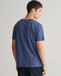 Gant t-paita, SOLID T-SHIRT Tummansininen