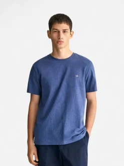 Gant t-paita, SOLID T-SHIRT Tummansininen