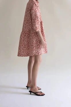 Gauhar mekko Shirt Dress Leonie, vaaleanpunainen kuosi