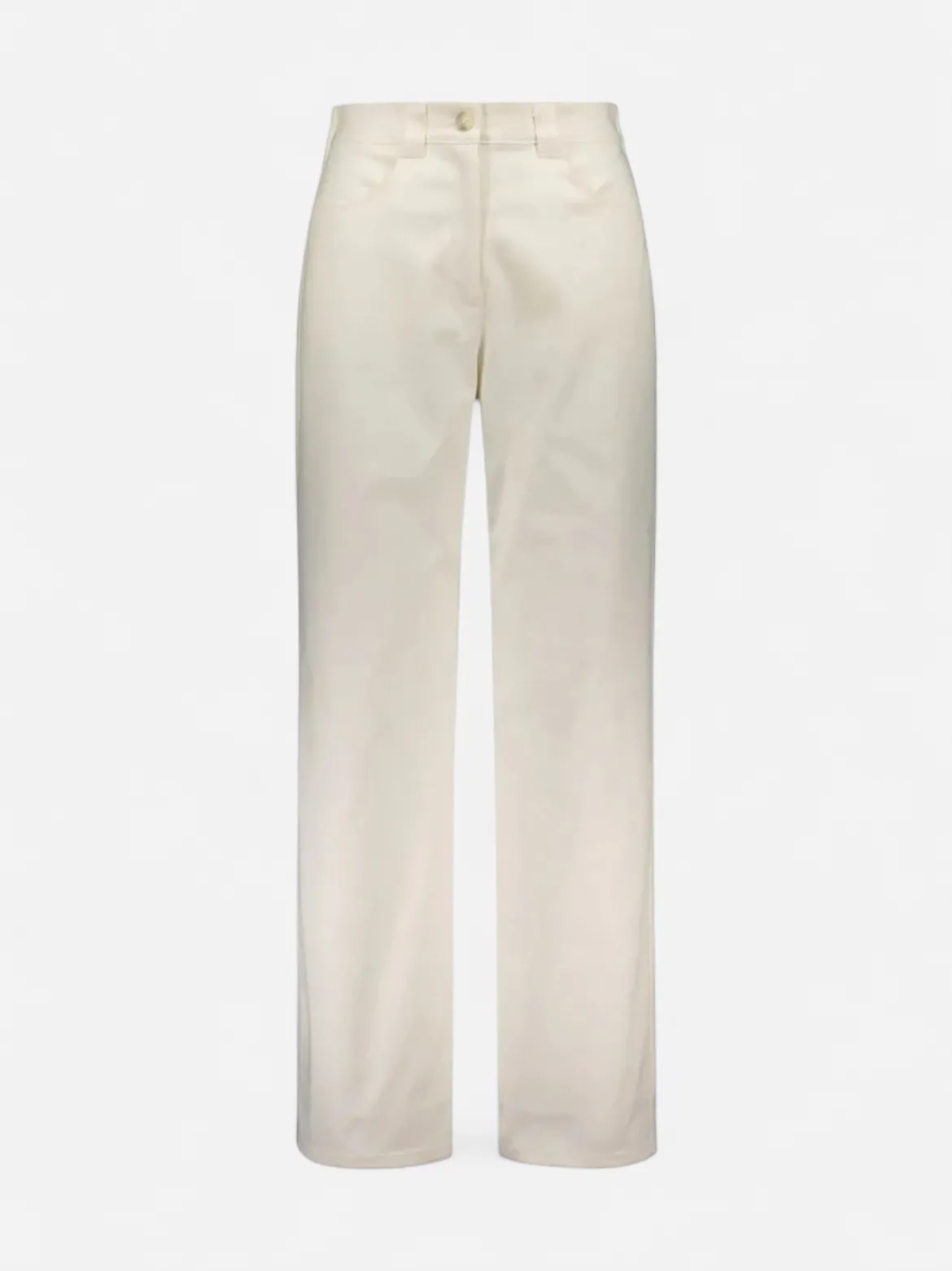 Gauhar naisten housut, COTTON TROUSERS WIDE Valkoinen