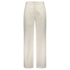 Gauhar naisten housut, COTTON TROUSERS WIDE Valkoinen