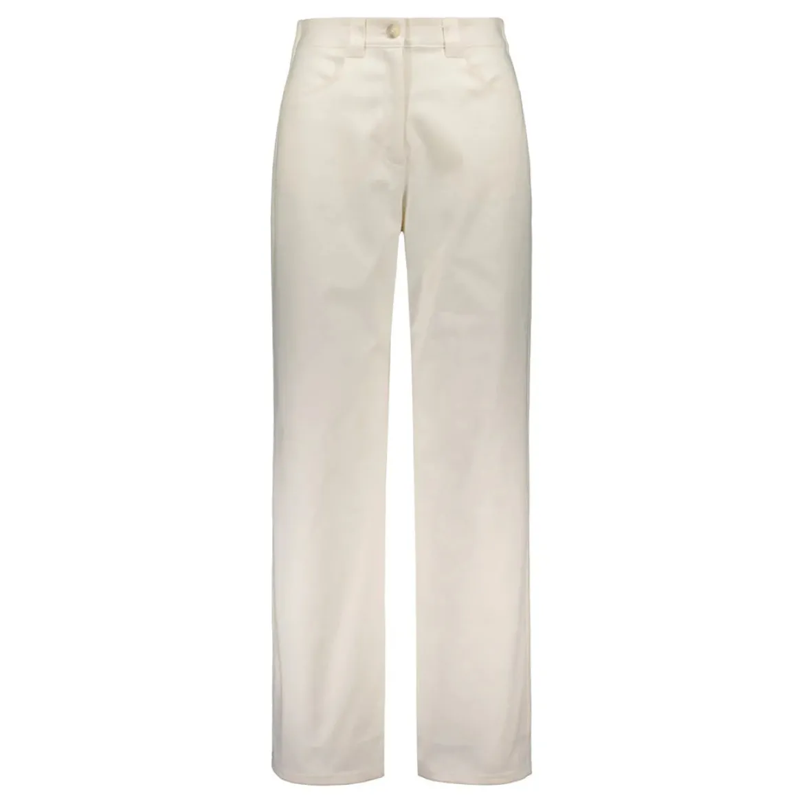 Gauhar naisten housut, COTTON TROUSERS WIDE Valkoinen
