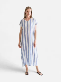 Gauhar Naisten Mekko, KAFTAN Raidallinen Sininen