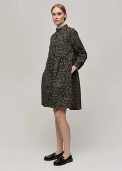 Gauhar naisten paitamekko, SHIRT DRESS LANA Ruskea Kuosillinen