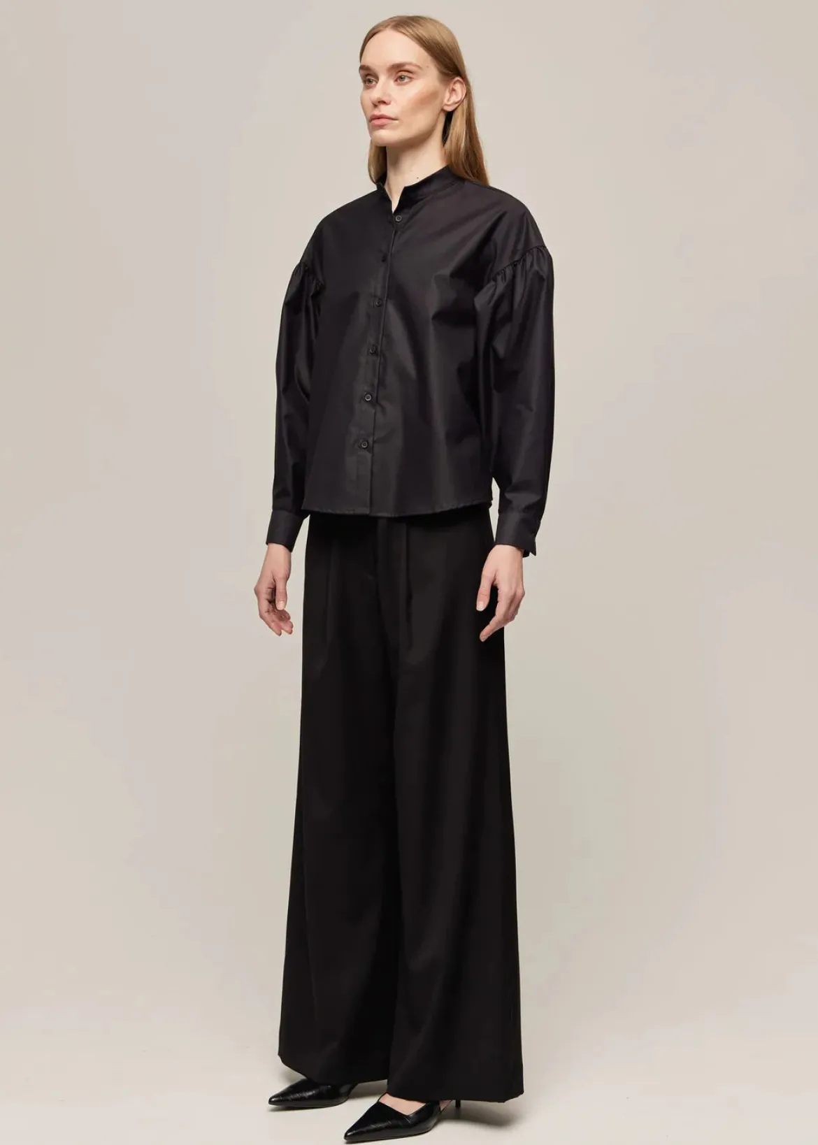 Gauhar naisten paitapusero, TONYA SHIRT BLACK Musta