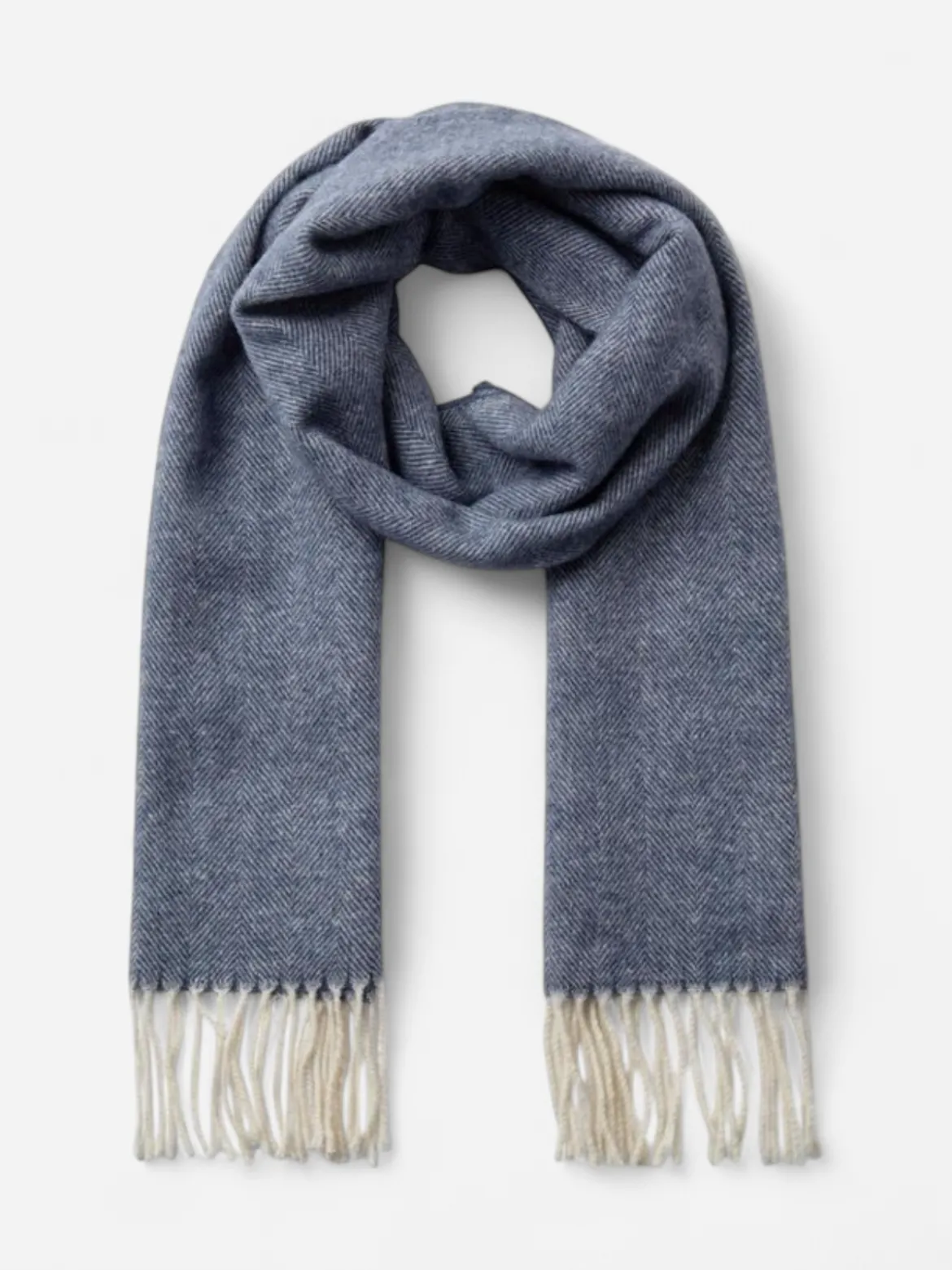 Gino Marcello miesten huivi Herringbone Scarf, keskiharmaa
