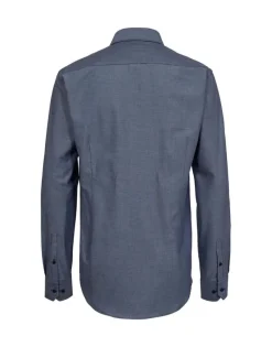 Gino marcello miesten kauluspaita K Micro Print Shirt, tummansininen