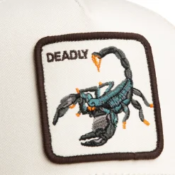 Goorin Bros lippis Deadly Scorpion Trucker Chalk, luonnonvalkoinen