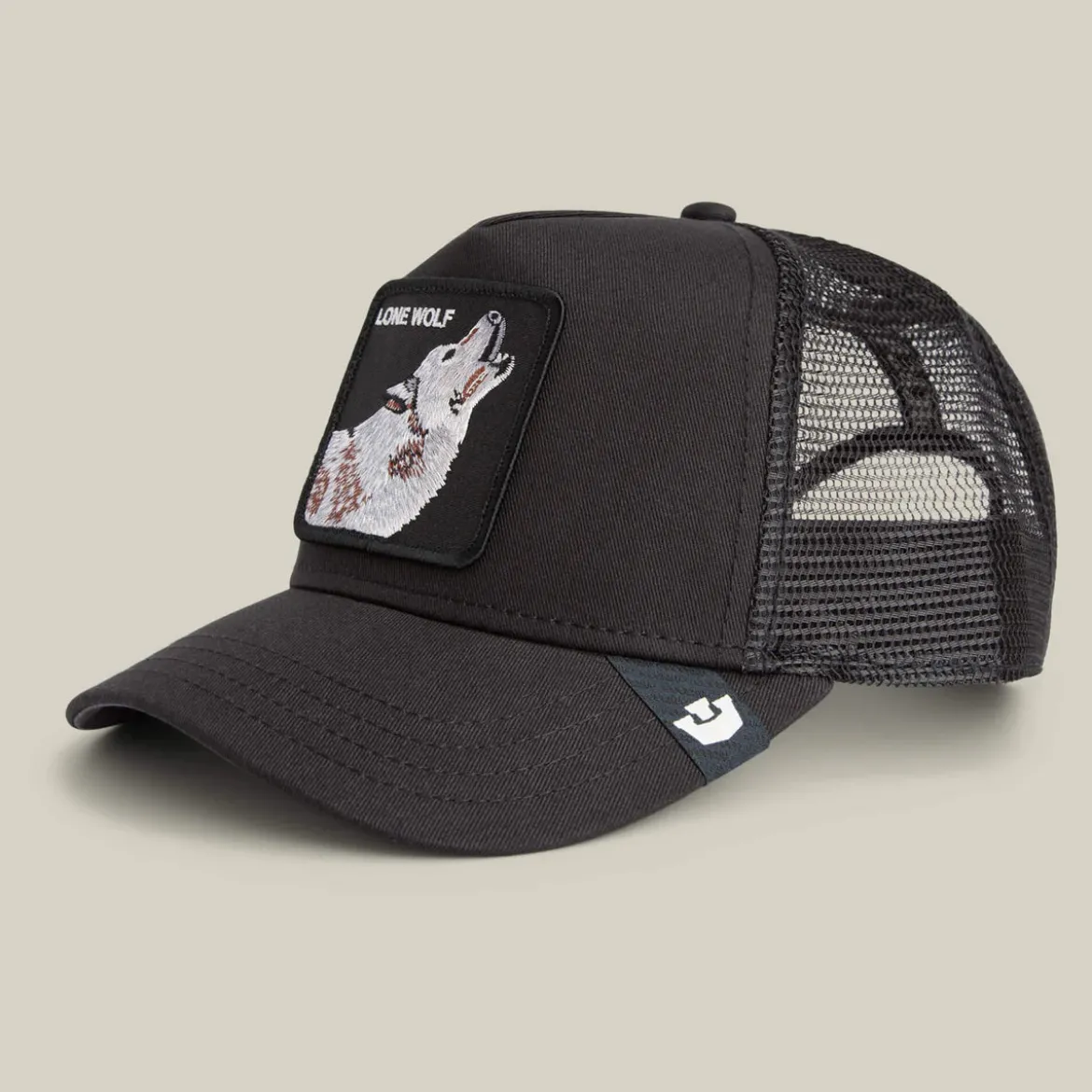 Goorin Bros lippis Lone Wolf Trucker, musta