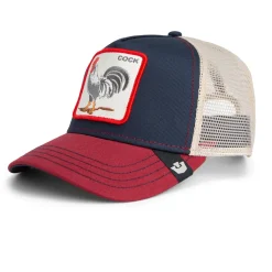 Goorin Bros lippis Rooster Trucker Navy Red, tummansininen