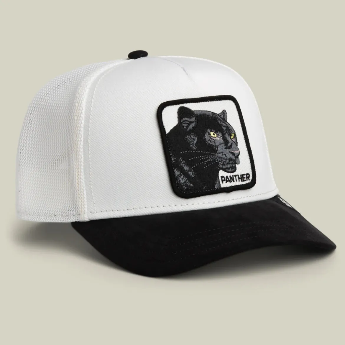 Goorin Bros lippis Suede Black Panther Trucker, valkoinen