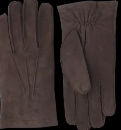 Hestra Unisex käsineet Arthur Suede Glove Wool Lining, mustanruskea