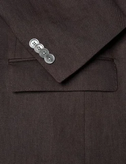 Hugo Boss miesten bleiseri H-Hutson-Peak-262, tummanruskea