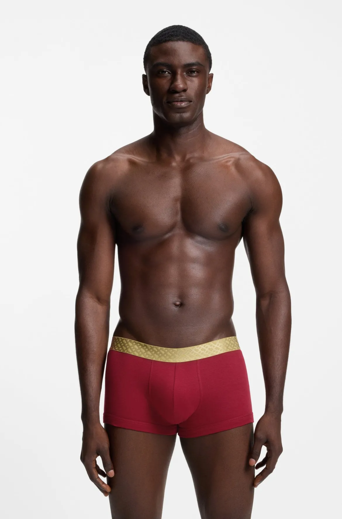 Hugo Boss miesten bokserit, TRUNK 2P GOLD COTTON Punainen
