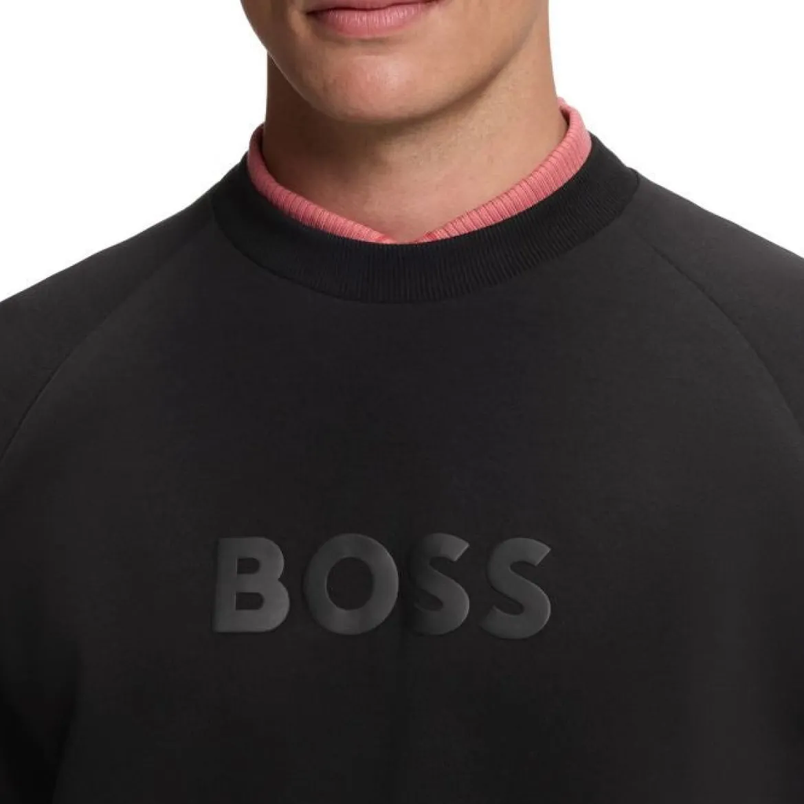 Hugo Boss miesten collegepaita Salbo, musta