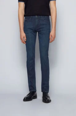 Hugo Boss, Miesten Farkut, Delaware Nos Cashmere Touch Indigo