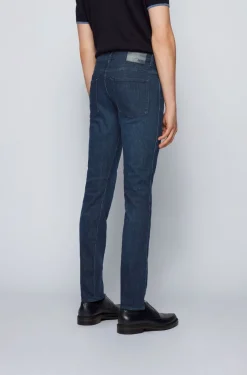 Hugo Boss, Miesten Farkut, Delaware Nos Cashmere Touch Indigo