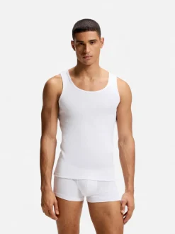Hugo Boss miesten hihaton paita Tank Top Rib Classic, valkoinen