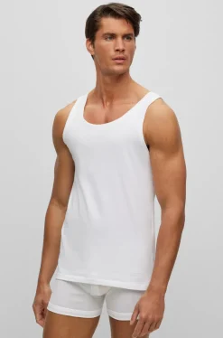 Hugo Boss miesten hihaton paita Tank Top Classic, valkoinen