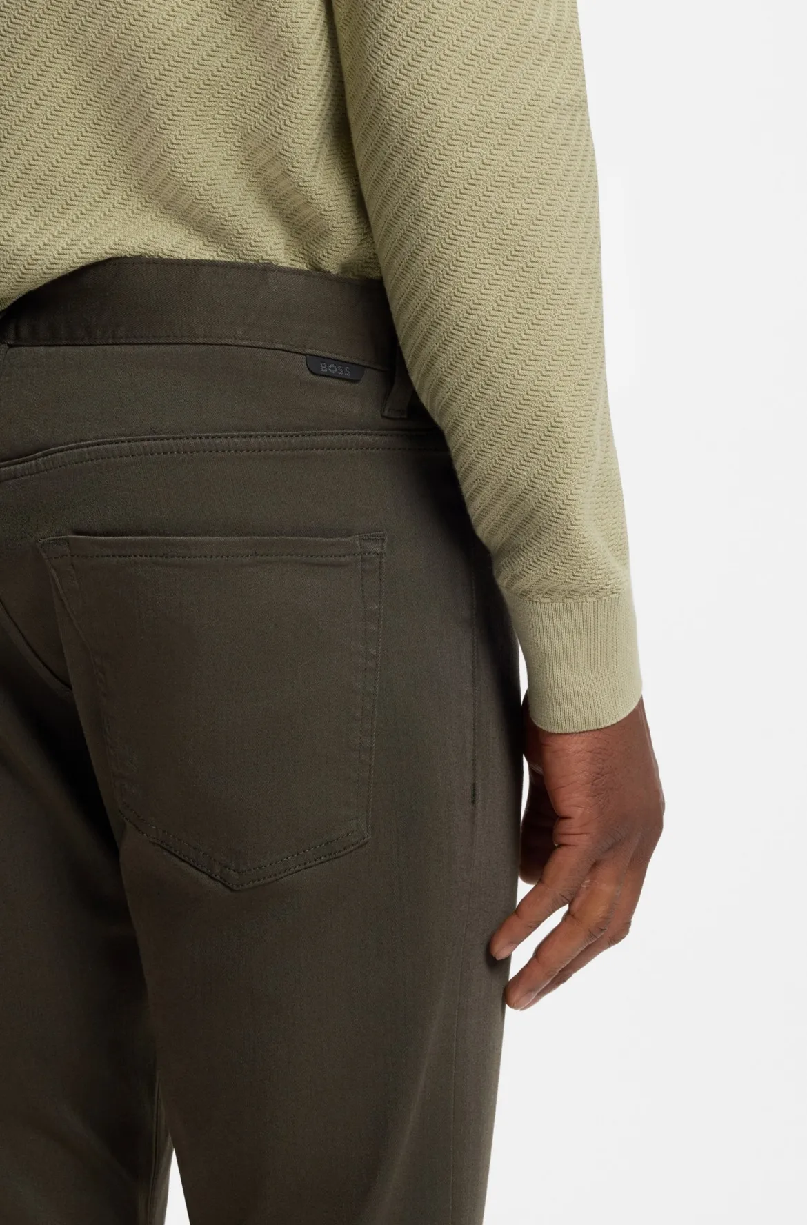 Hugo Boss miesten housut Delaware Five Pocket, Khaki