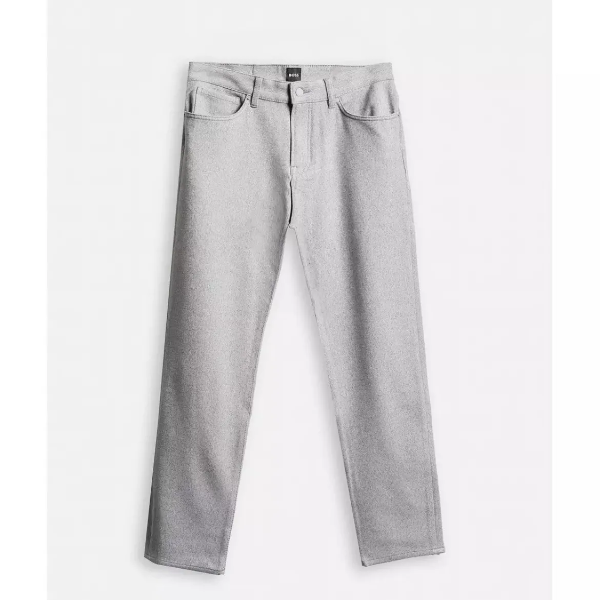 Hugo Boss miesten housut H-RE MAINE5 WOOL LOOK HERRINGBONE STRECH, harmaa kuosillinen